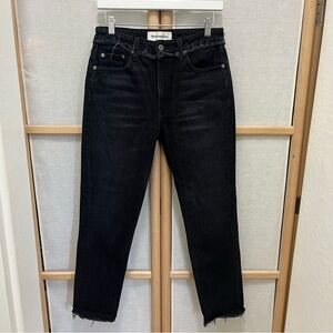 Reformation Women’s Black Cropped Cigarette Jeans Size 27